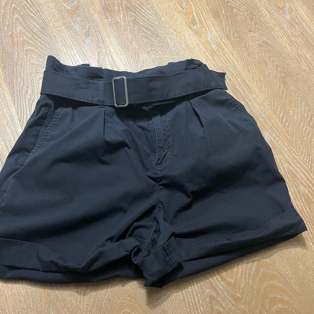 Banana Republic high waisted shorts. Black.